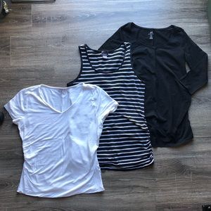 🚫SOLD🚫 Motherhood Maternity & H&M Basics Maternity Tops Bundle